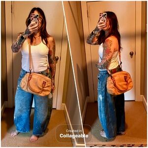 Miss Albright Anthropologie Leather Handbag